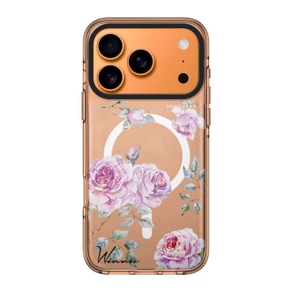 Classic Floral personalized name flower floral vintage spring iPhone 17 Pro Max ultra clear case