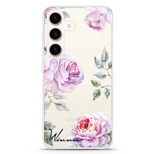 Classic Floral Samsung Galaxy Ultra Clear Case