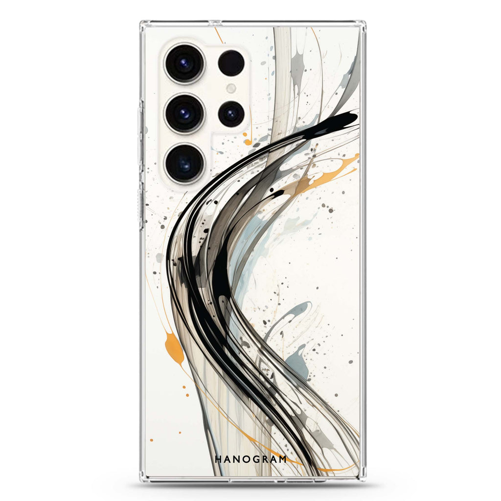 Streak Elegance Samsung Galaxy S26/S25/S24/S23/S22 Ultra ultra clear case, transparent design, main view