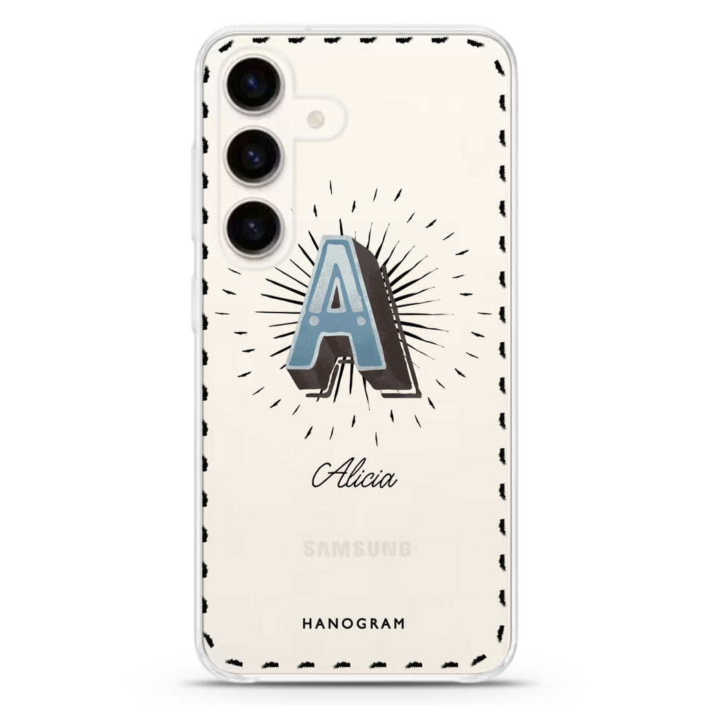 Artistic Monogram III Samsung Galaxy Ultra Clear Case