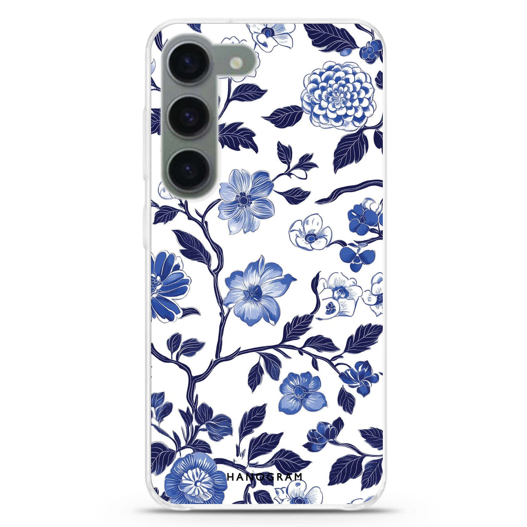 Dynasty Blue ultra-clear case for Samsung Galaxy S23/S22, front view