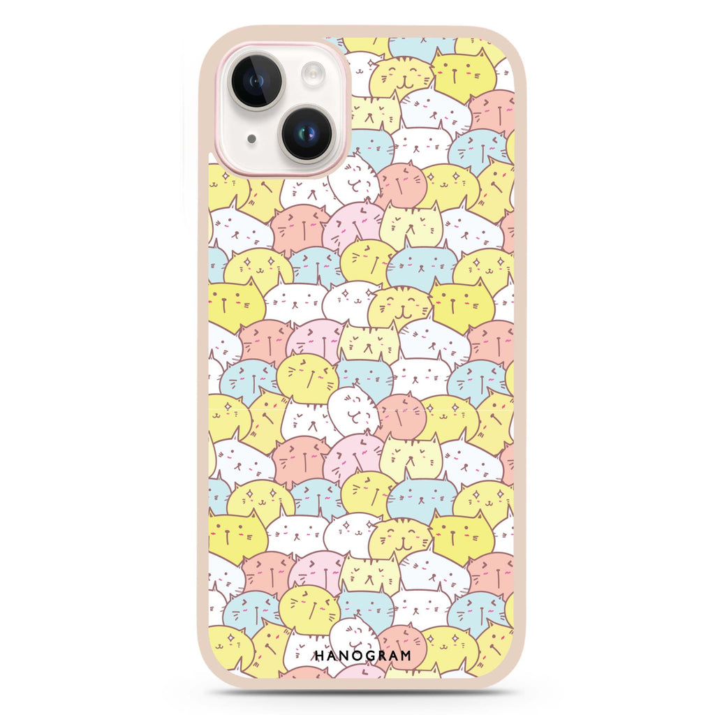 Meow Melodies iPhone 15 Impact Guard Bumper Case