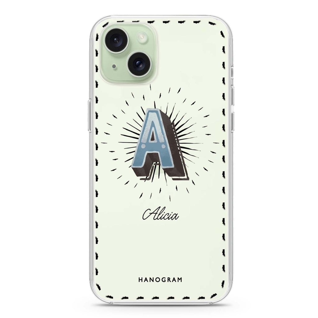 Artistic Monogram III iPhone Ultra Clear Case