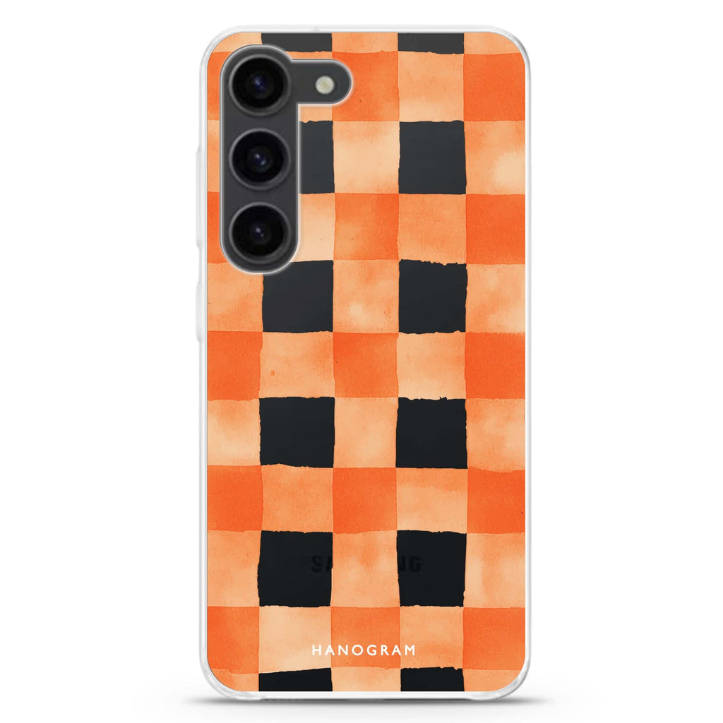 Spice Grid ultra-clear case for Samsung Galaxy S23/S22, front view