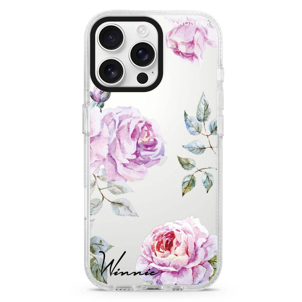 Classic Floral iPhone 16 Pro & 16 Pro Max Case - Personalized and Stylish Protection