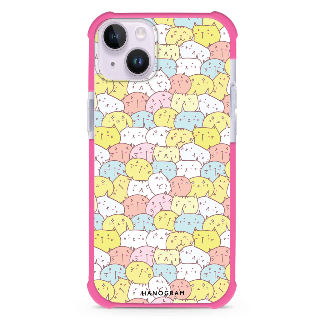 Meow Melodies iPhone 15 Plus MagSafe Compatible Ultra Shockproof Case