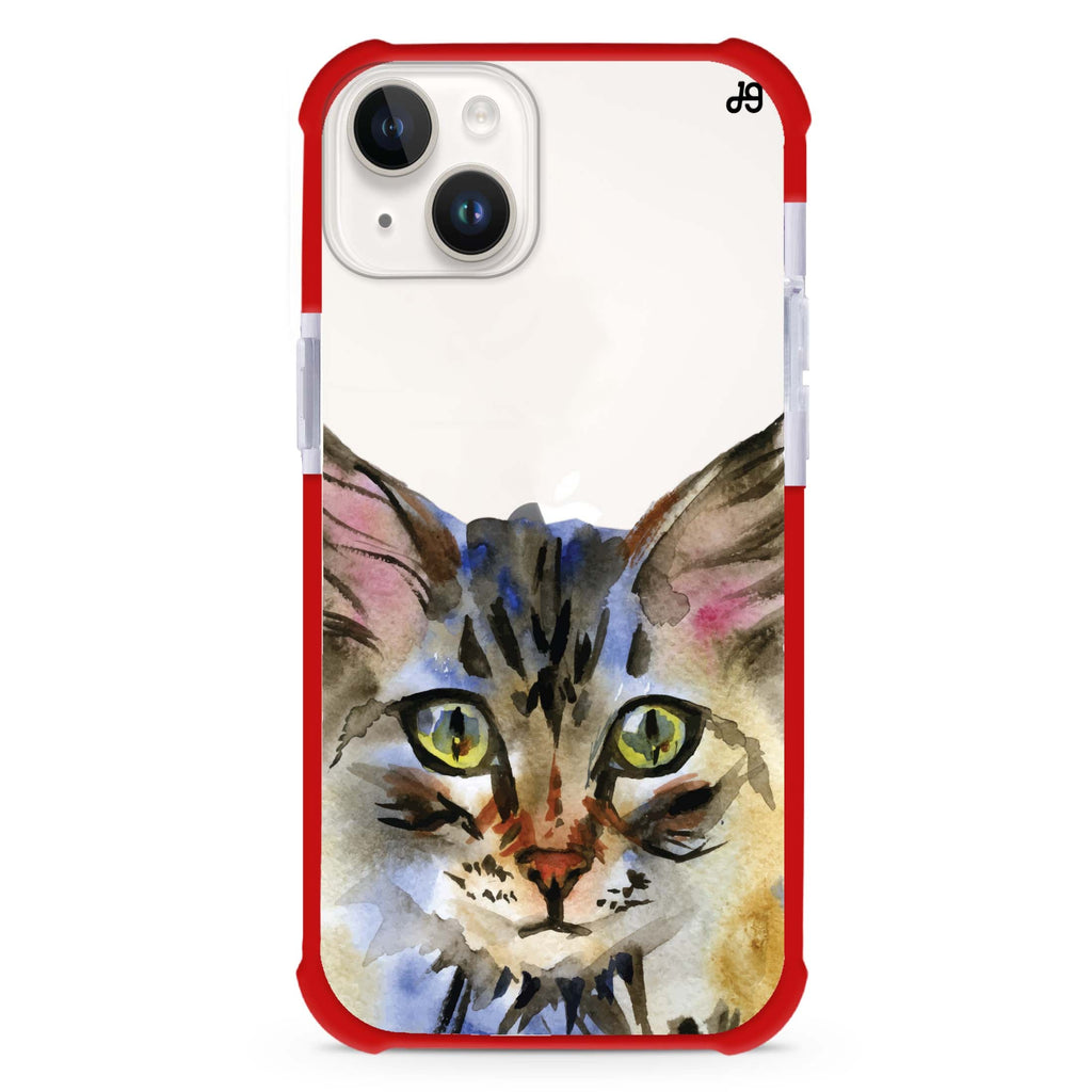Watercolour Cat iPhone 15 Plus Ultra Shockproof Case