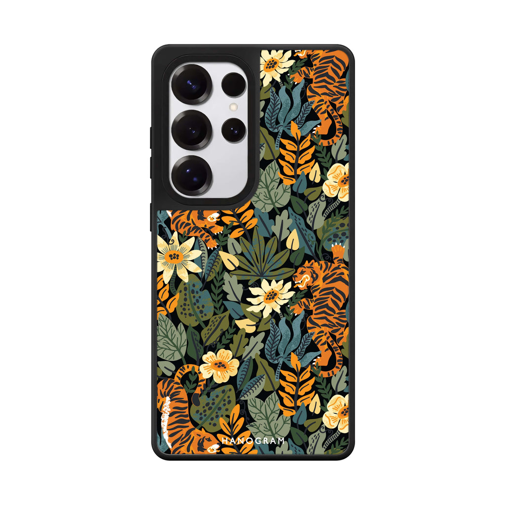 Tiger & Floral Mirror Case