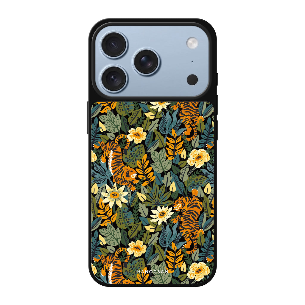 Tiger & Floral #2 spring flower tiger animal iPhone 18 Pro Max mirror case