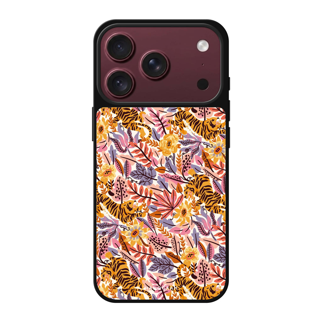 Tiger & Floral #3 spring flower tiger animal iPhone 18 Pro Max mirror case
