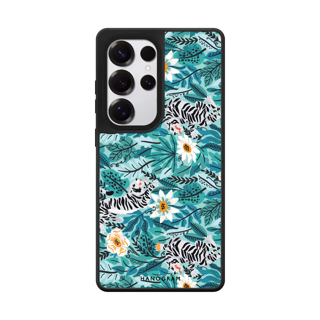 Tiger & Floral Mirror Case