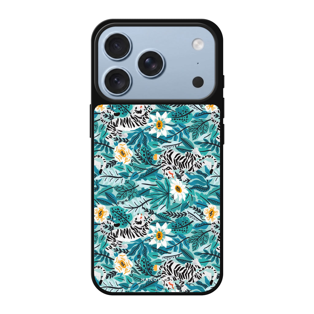 Tiger & Floral #4 spring flower tiger animal iPhone 18 Pro Max mirror case