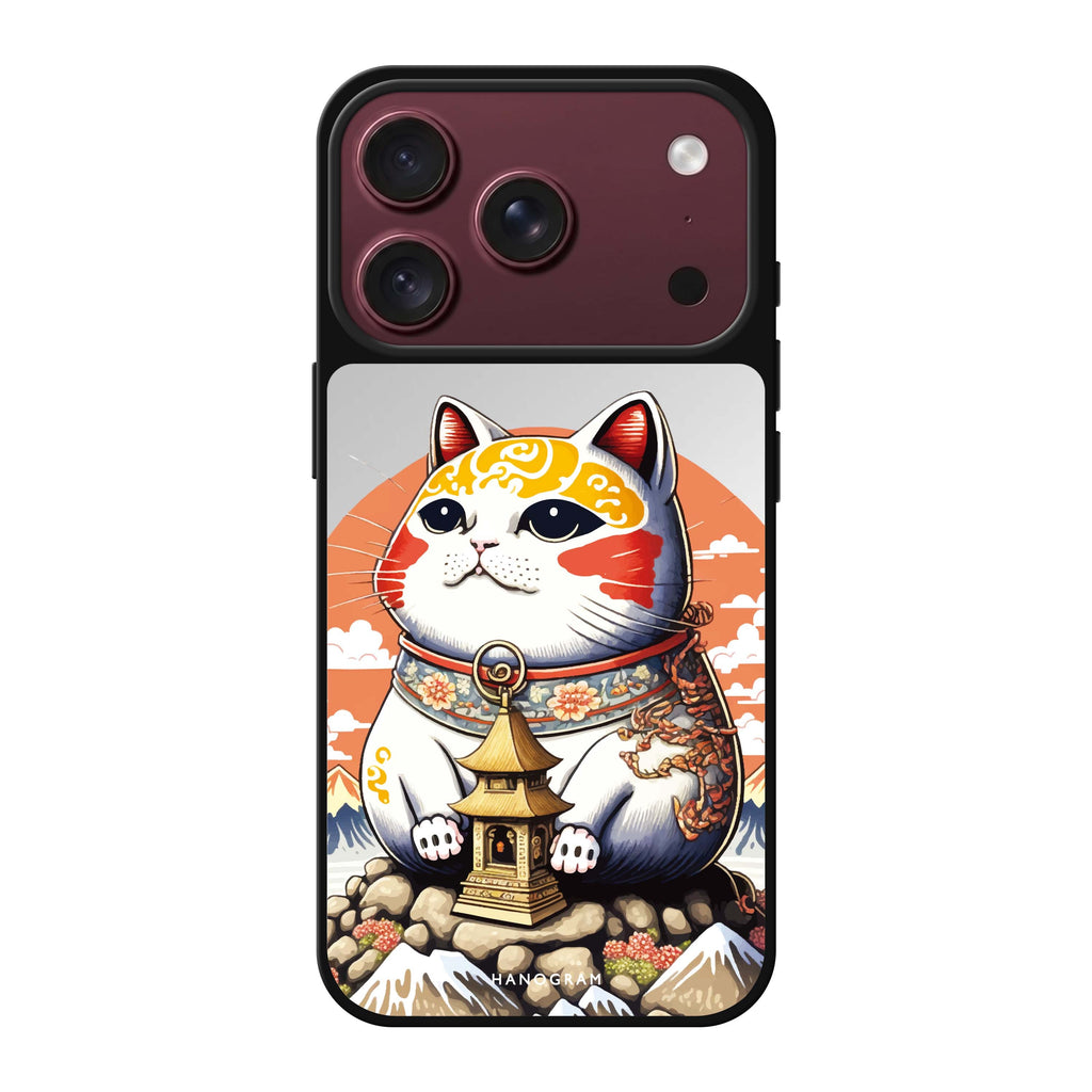 Cat with Fuji Mountain cat animal nature iPhone 18 Pro Max mirror case