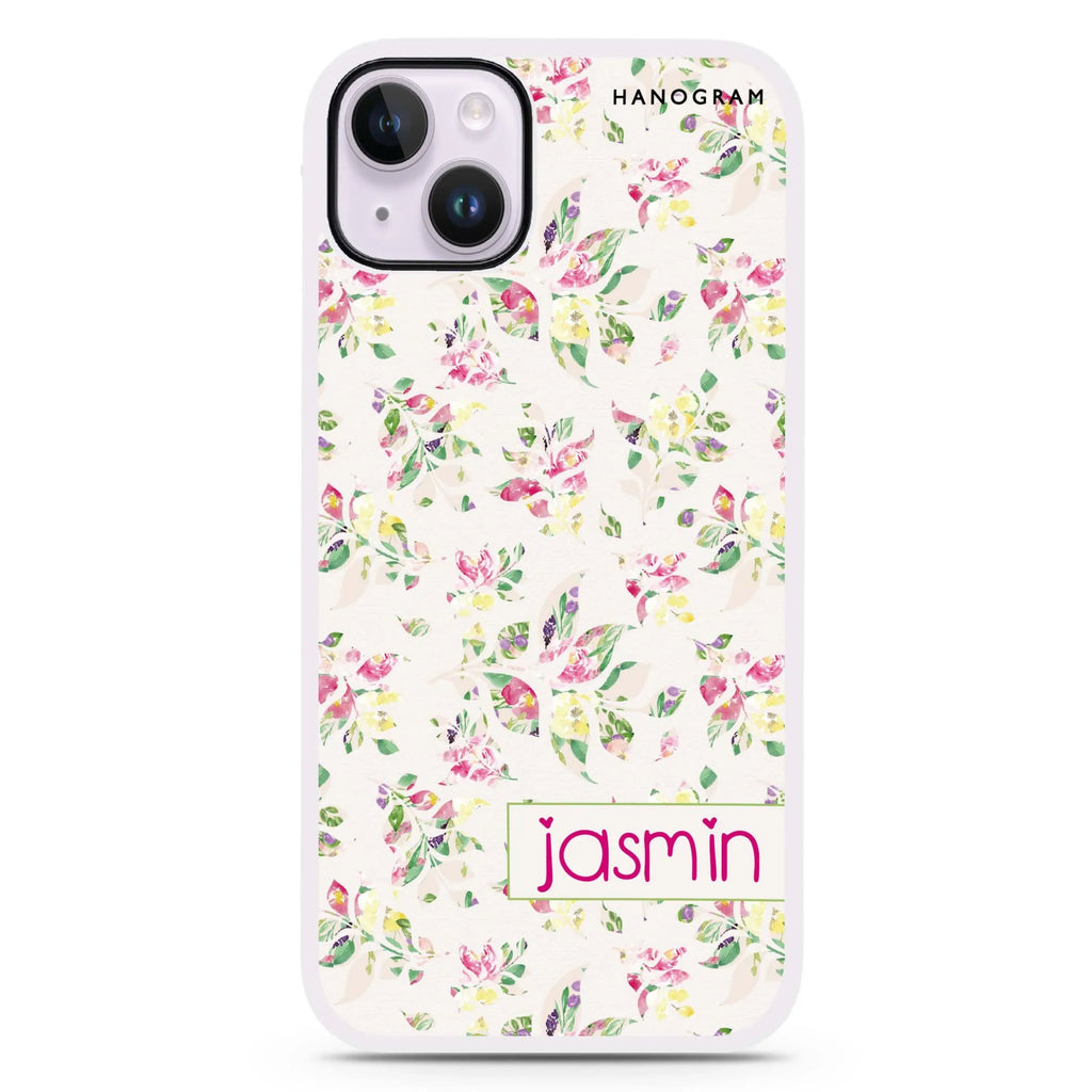 Floral Rain iPhone 15 Impact Guard Bumper Case