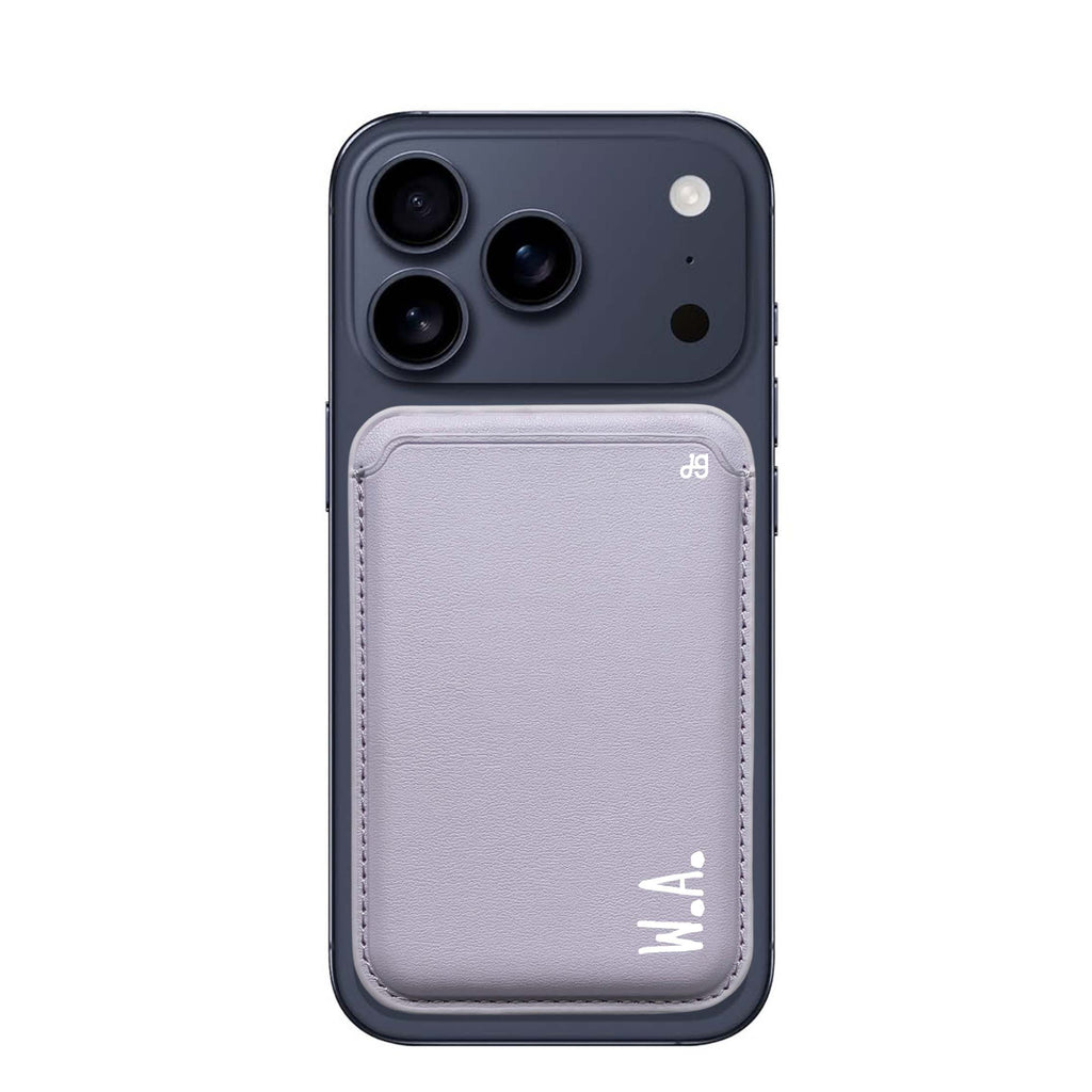 Causal Written Custom custom name MagSafe wallet for iPhone, personalized magnetic card holder, main view