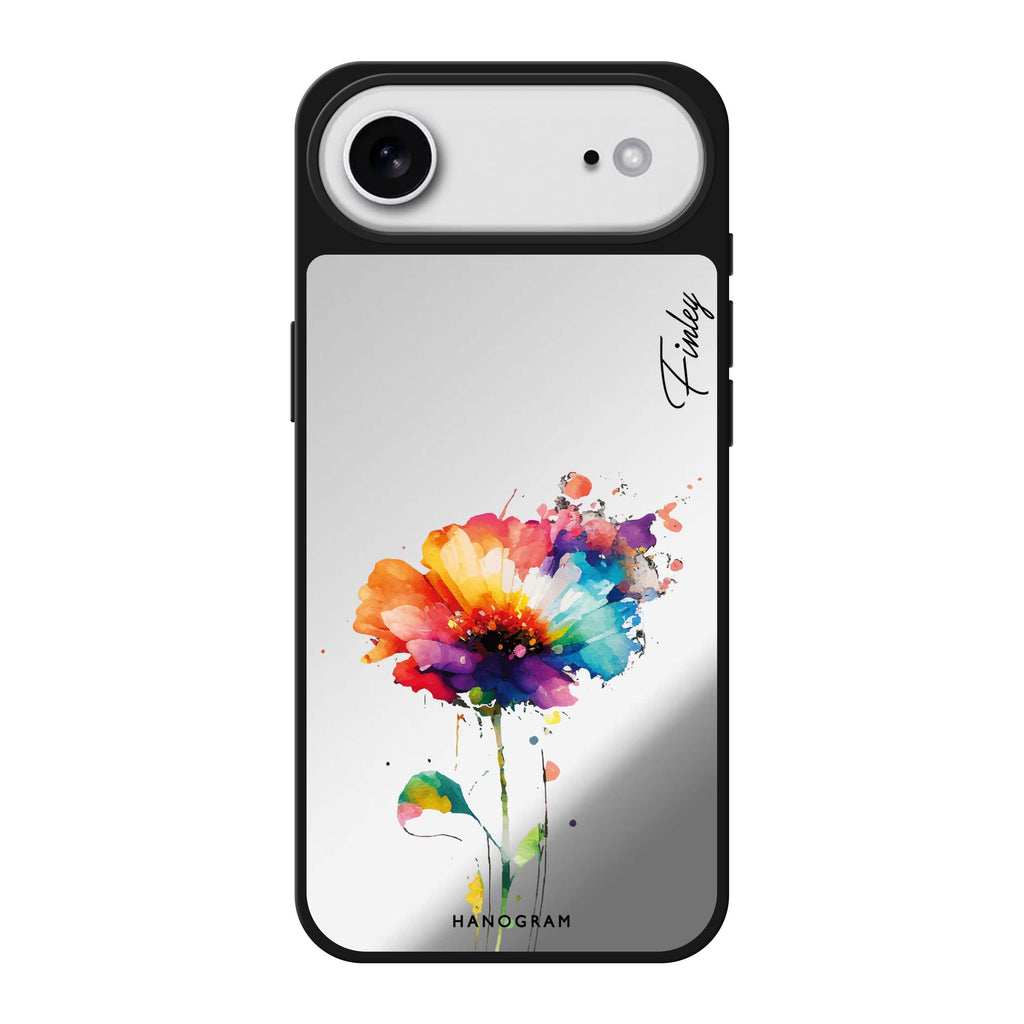 A Beautiful Watercolour Flower 鏡面手機殼