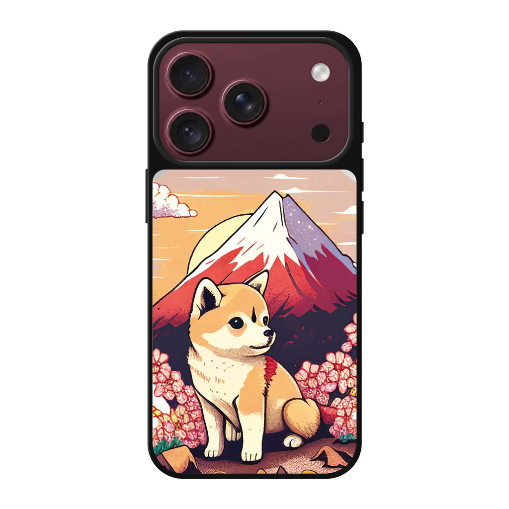 Shiba Inu & Fuji Mountain dog animal nature iPhone 18 Pro Max mirror case