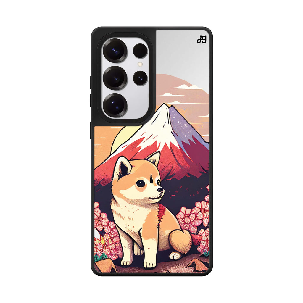 Shiba Inu & Fuji Mountain Mirror Case