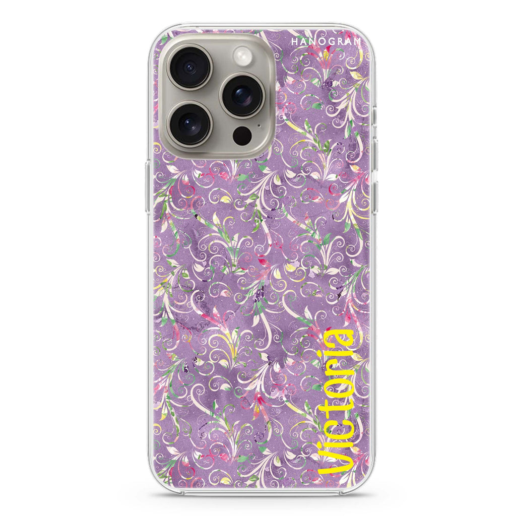 Curly Flowers iPhone Ultra Clear Case