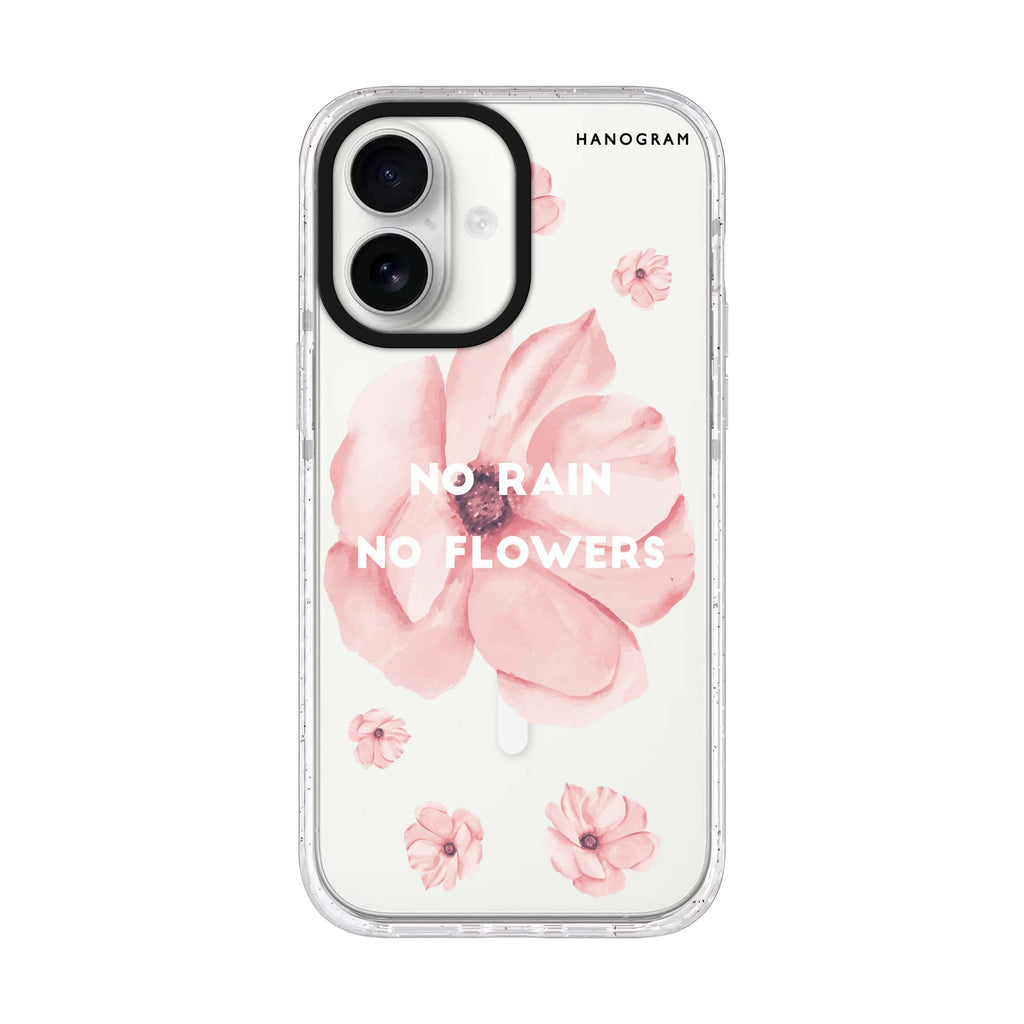 No rain No flowers iPhone 17 ultra clear MagSafe case, front product view
