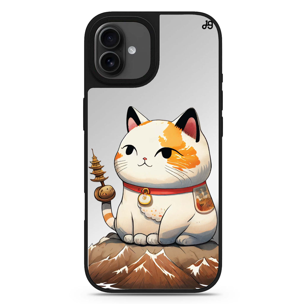 A Cute Cat iPhone 17 mirror case