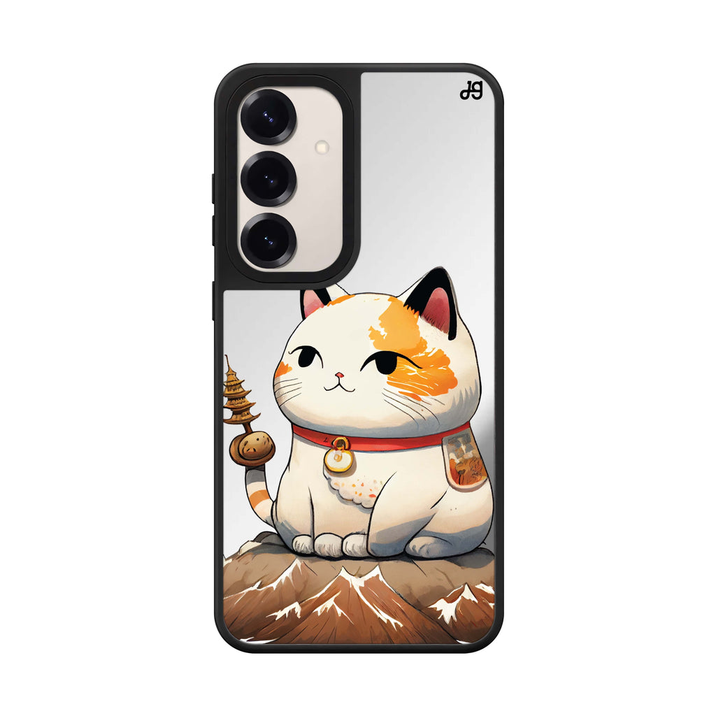 A Cute Cat Samsung Galaxy mirror case front view