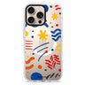 Retro Doodle Magsafe Compatible Ultra Clear Case