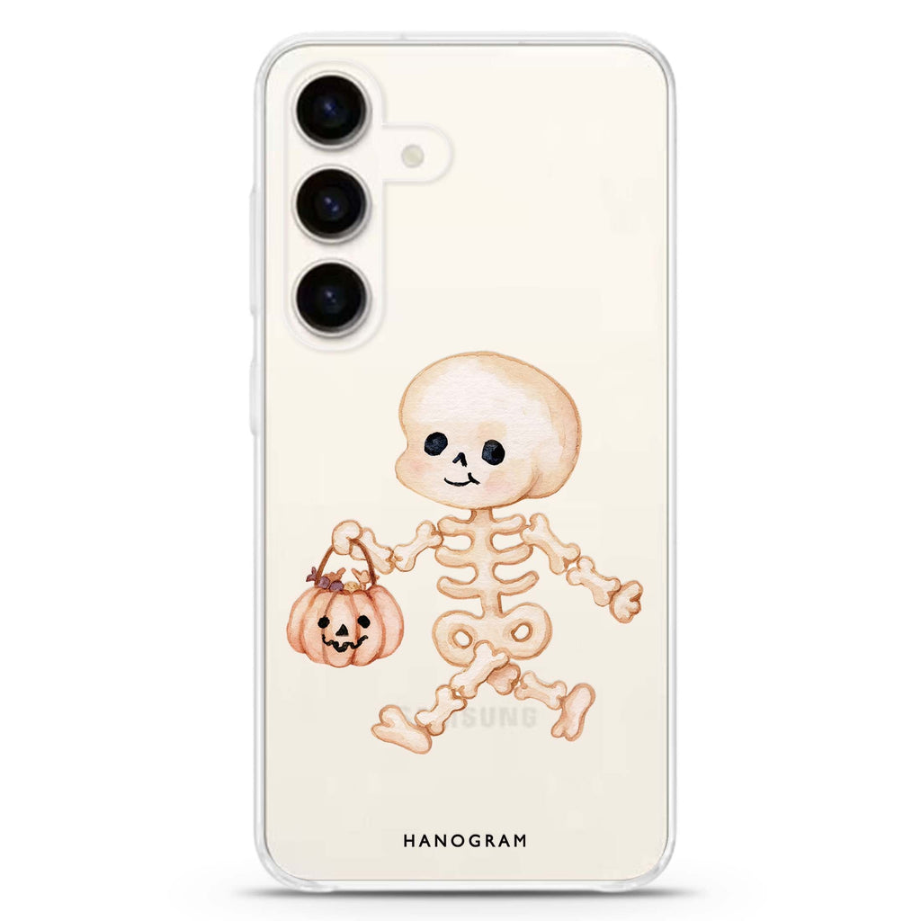 Little Bones Big Treats Samsung Galaxy Ultra Clear Case — front view