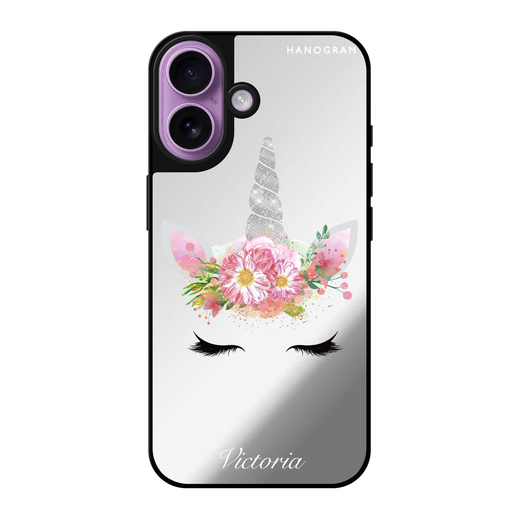 Reflective iPhone 16 Mirror Case –Unicorn's Brow Design