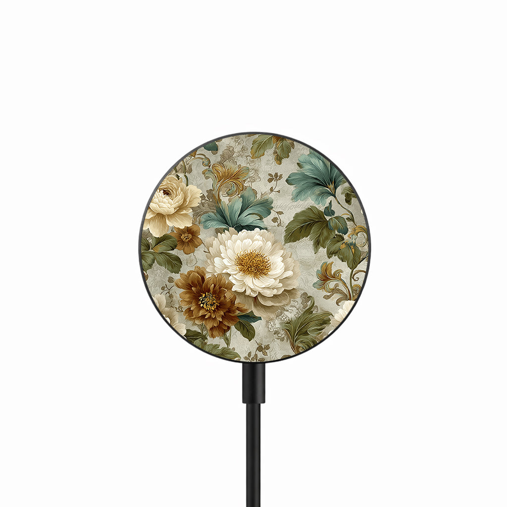 Antique Garden Soft 25W Qi2.2 magnetic wireless charger front view