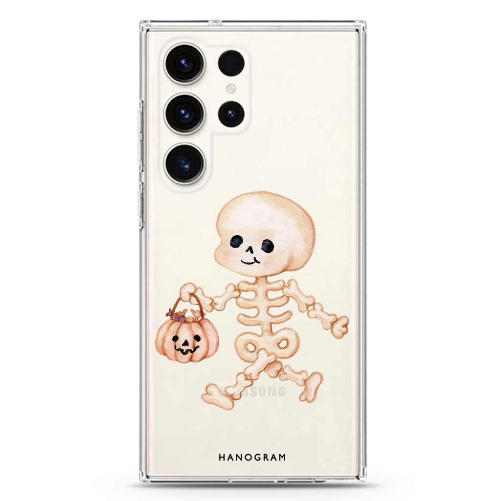 Little Bones Big Treats Samsung Galaxy Ultra Clear Case — front view