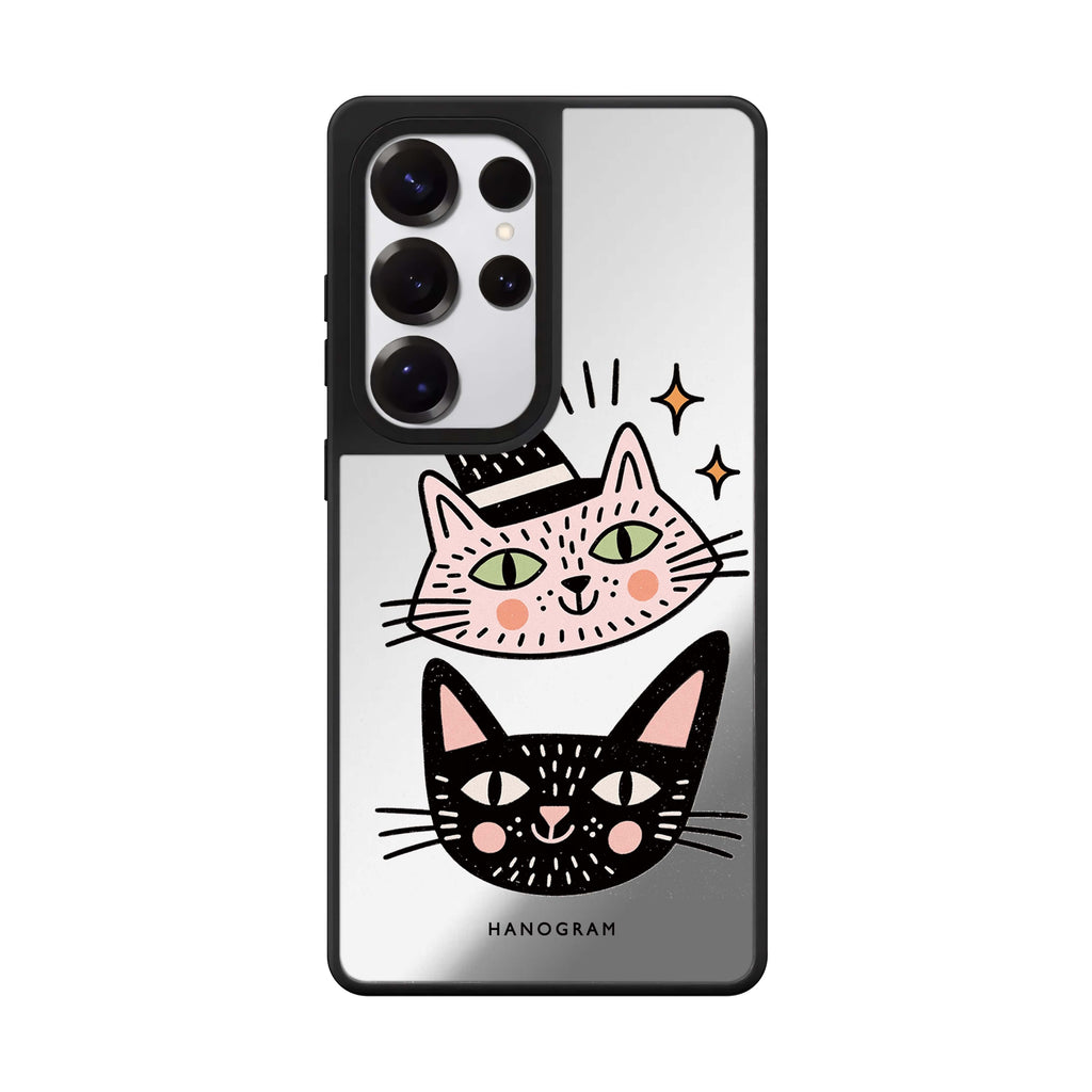 Two Cats One Spell Samsung Galaxy Mirror Case - image 1