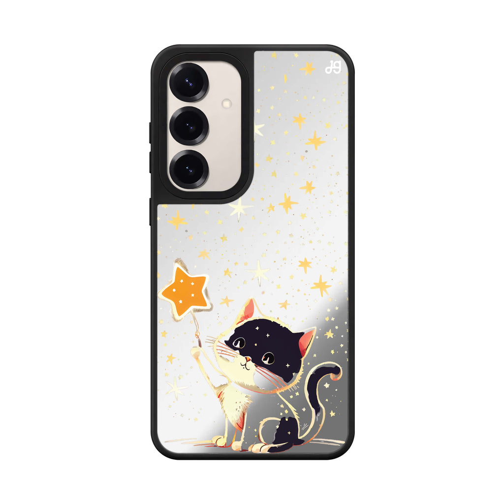 Cat Star Samsung Galaxy mirror case front view