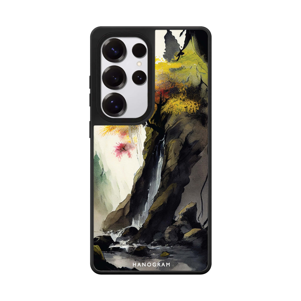 Japanese Painting Samsung Galaxy S25 S24 S23 Ultra mirror case, front view