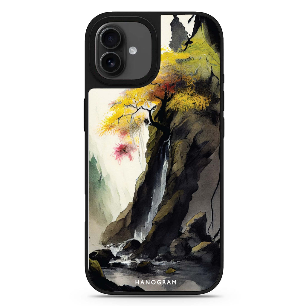 Japanese painting abstract art iPhone 17 mirror case