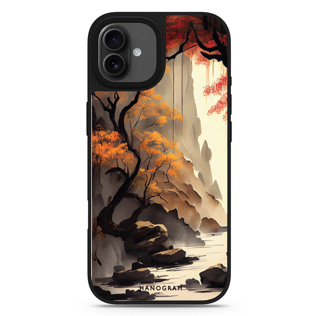 Japanese painting design 2 abstract art iPhone 17 mirror case