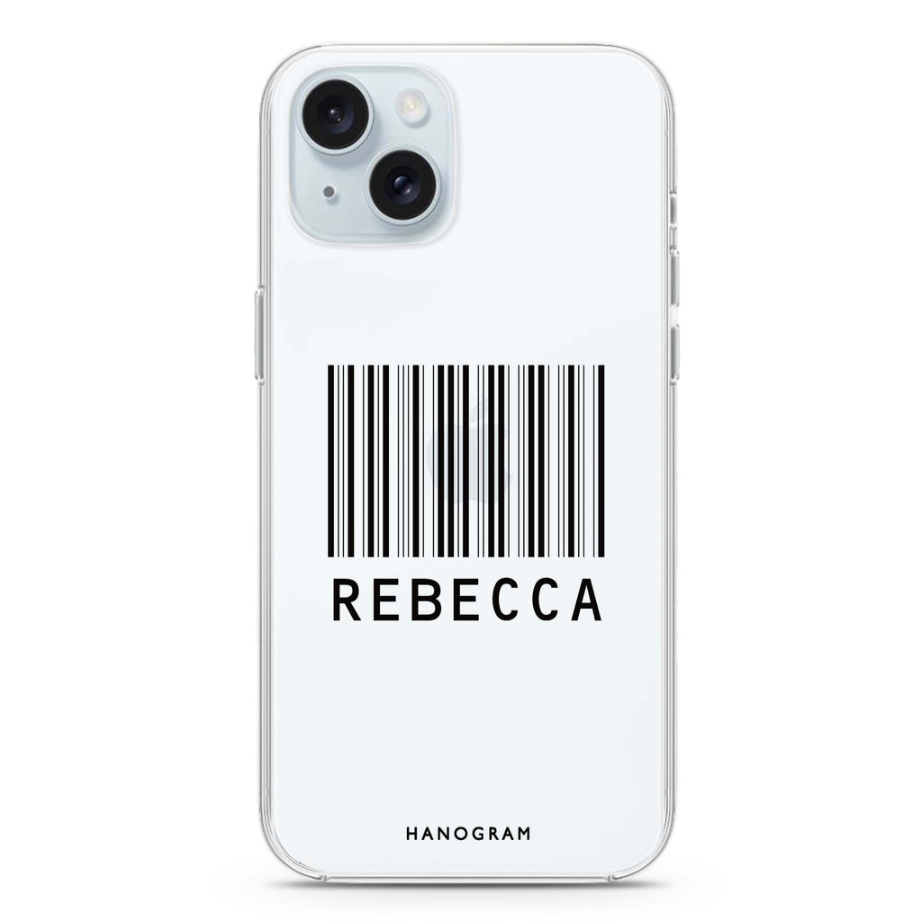 Barcode iPhone 15 plus Ultra Clear Case