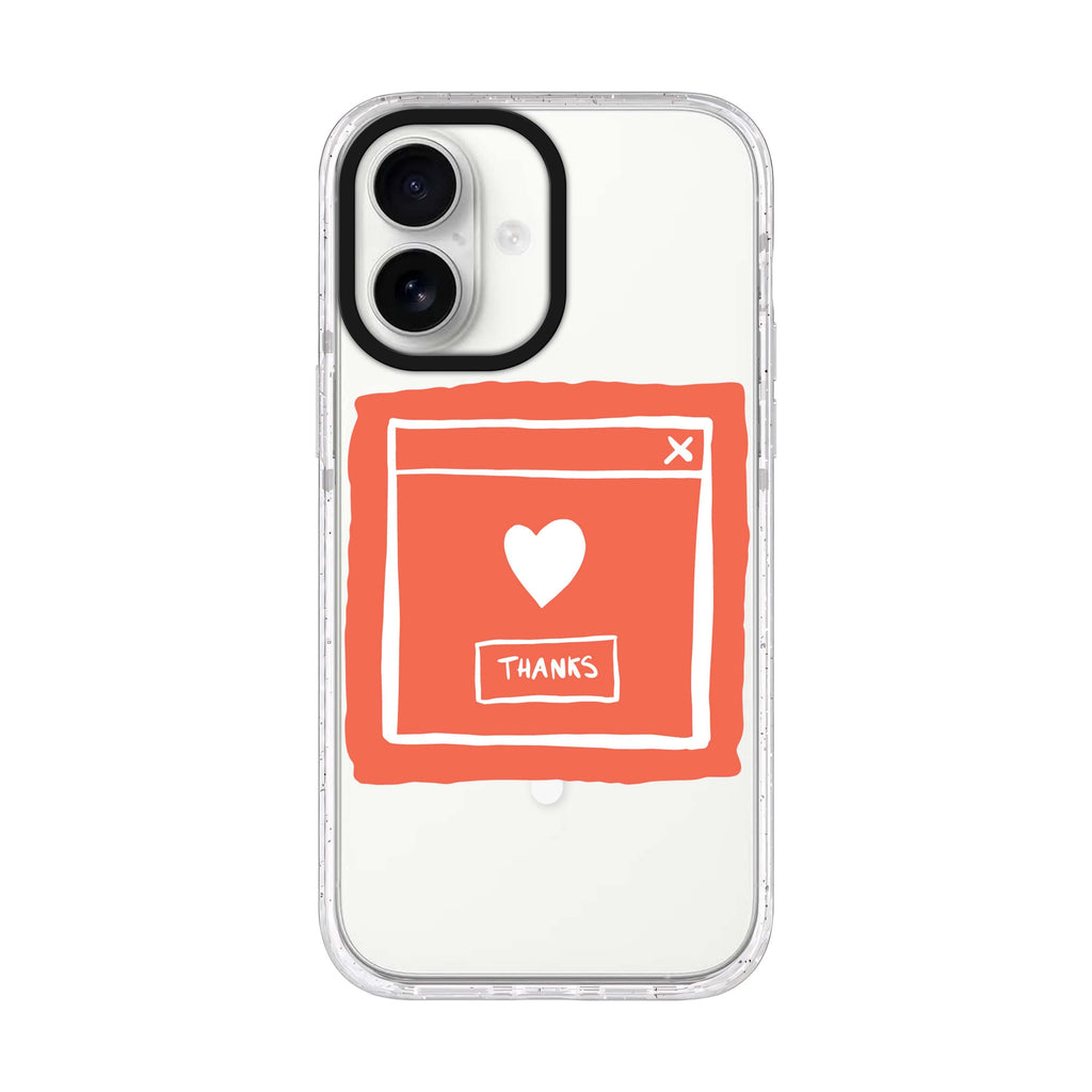 Sweet THANKS iPhone 17 ultra clear MagSafe case, front product view