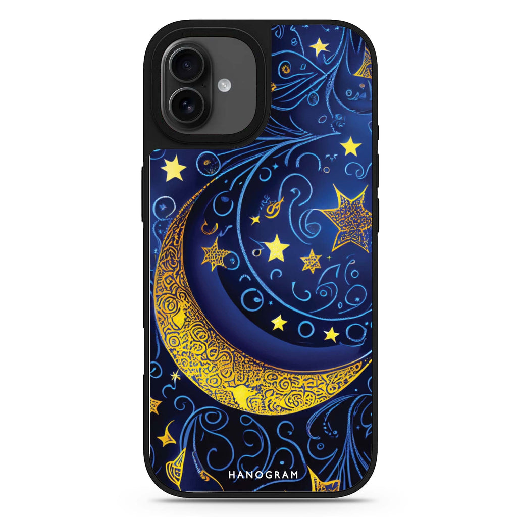 Big Moon celestial design iPhone 17 mirror case