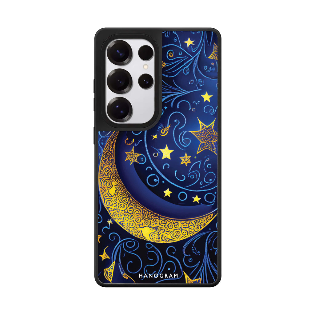 Big Moon Samsung Galaxy S25 S24 S23 Ultra mirror case, front view