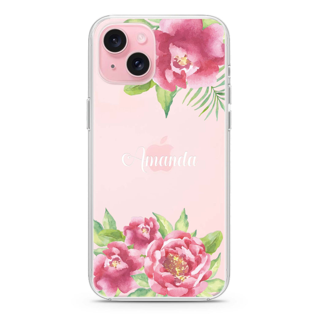 Watercolor Paeonia iPhone Ultra Clear Case