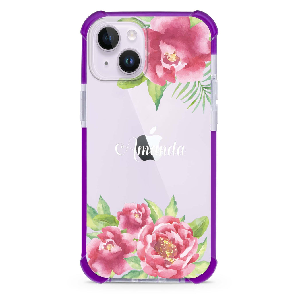 Watercolor Paeonia iPhone 15 Plus Ultra Shockproof Case