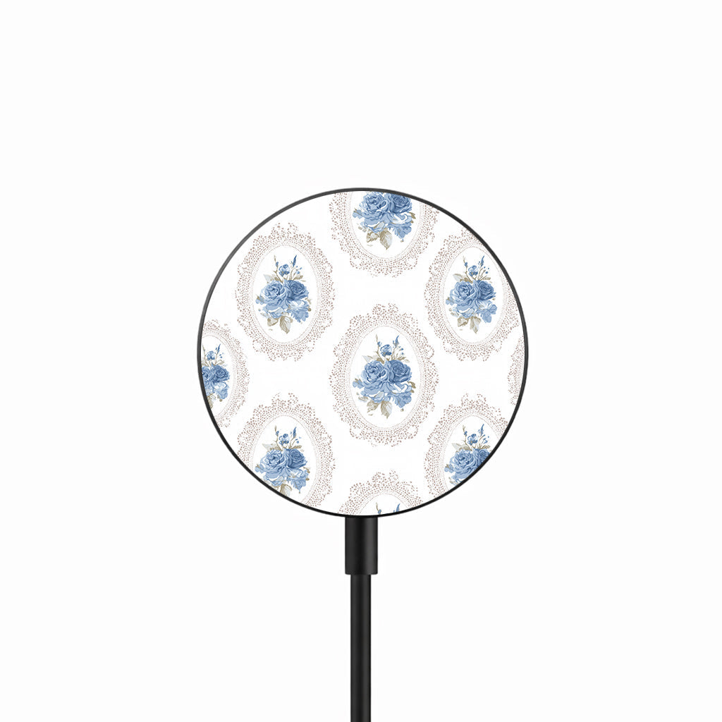 Blue Rose Cameo 25W Qi2.2 magnetic wireless charger front view