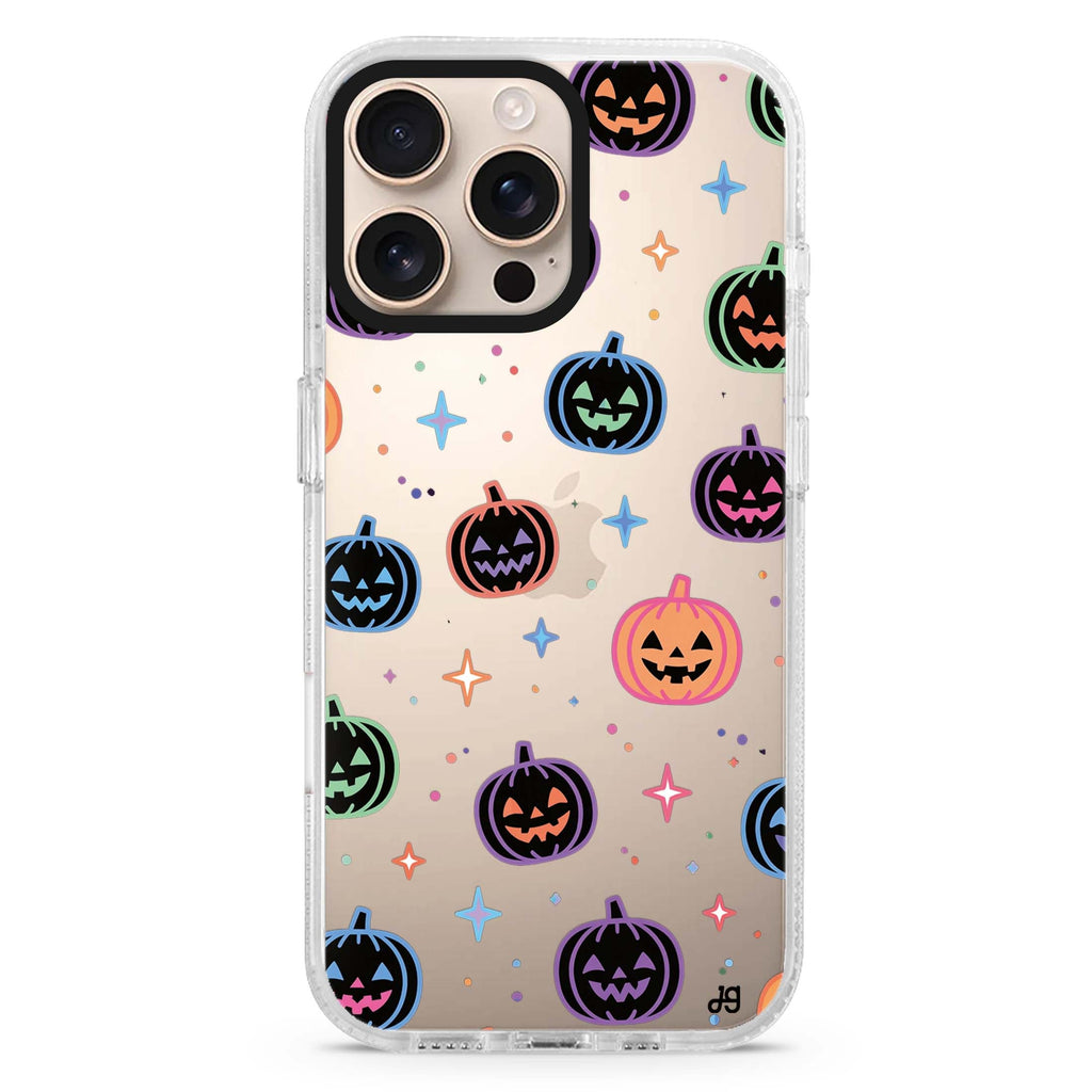 Neon Lantern Confetti iPhone 16 Pro Max Ultra Clear Case - front view