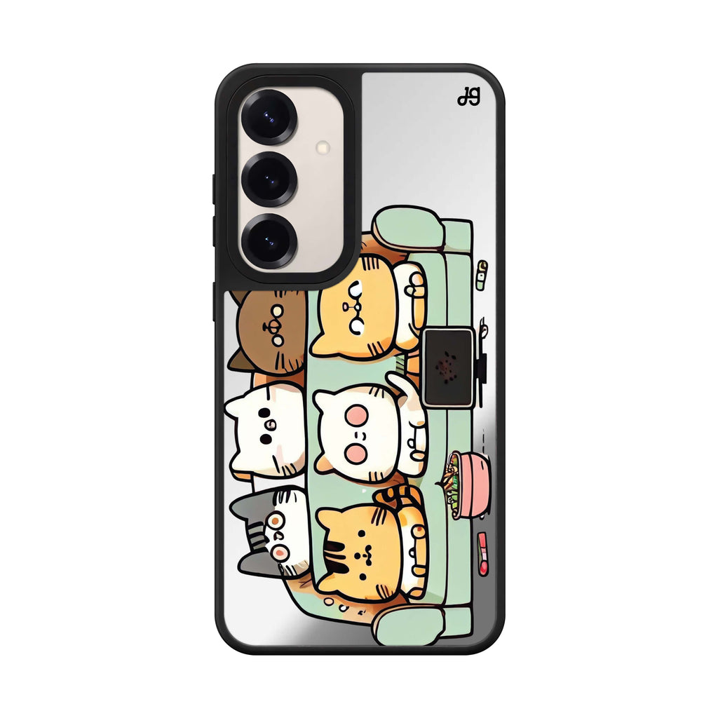 Tv Cats Samsung Galaxy mirror case front view