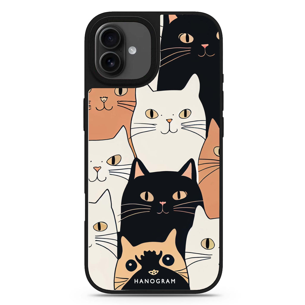 Look Cats iPhone 17 mirror case