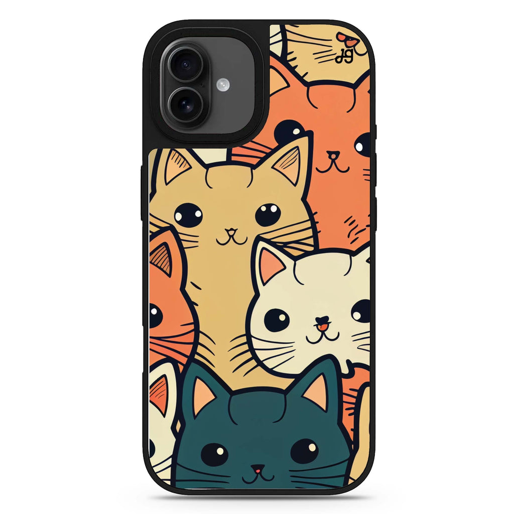 Look Cats II iPhone 17 mirror case