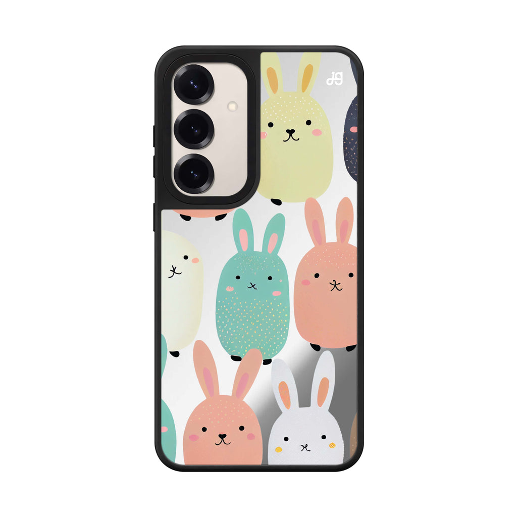 Cute Bunny Samsung Galaxy mirror case front view