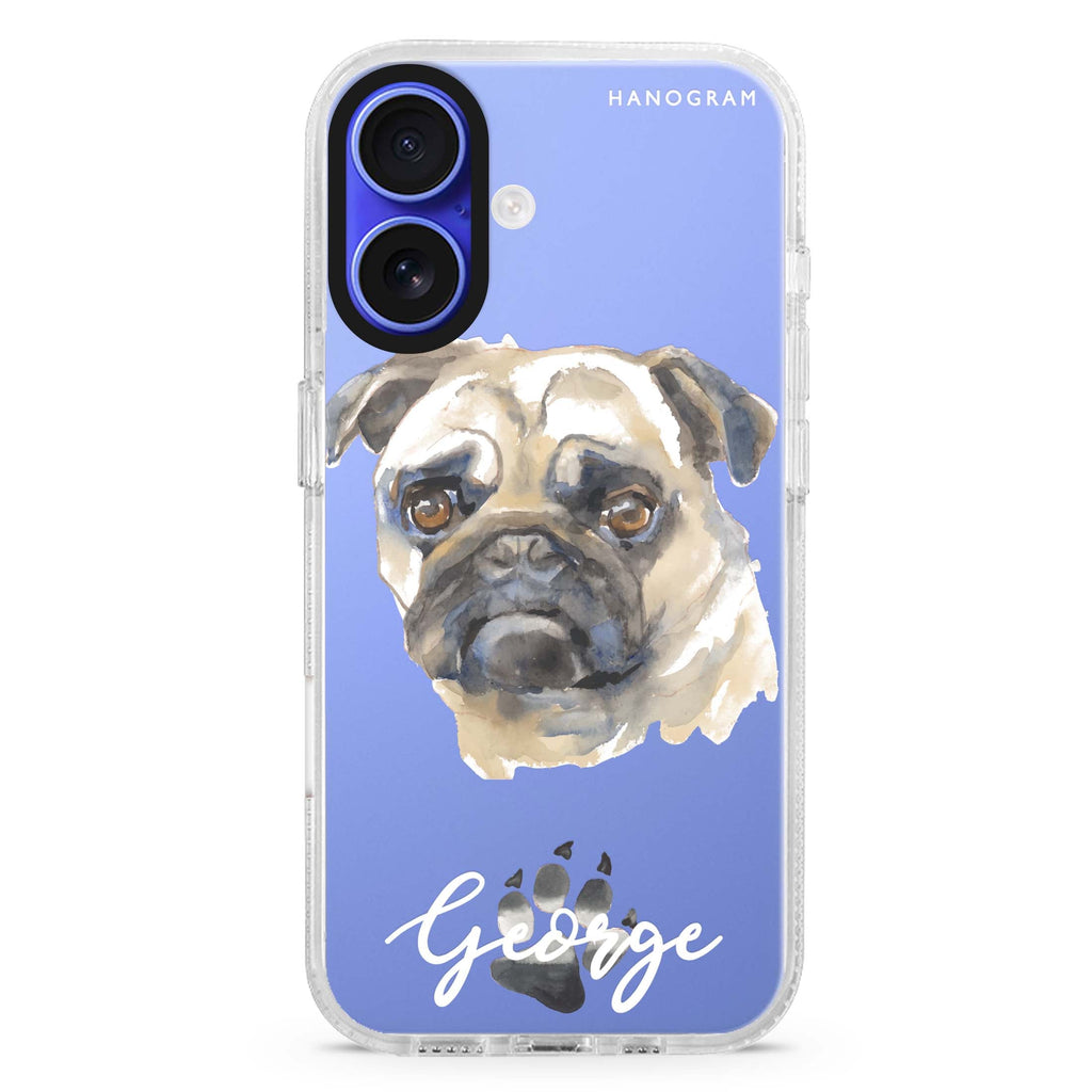 Pug MagSafe Compatible iPhone 16 Ultra Clear Case - Personalized and Stylish Protection