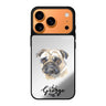 Pug personalized name dog animal iPhone 17 Pro Max mirror case